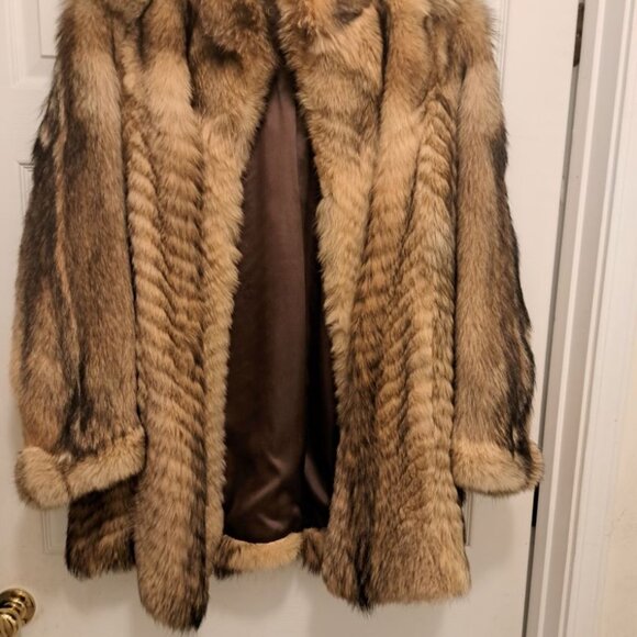 VINTAGE PADDOR'S COYOTE COAT SZ18 - Picture 1 of 9